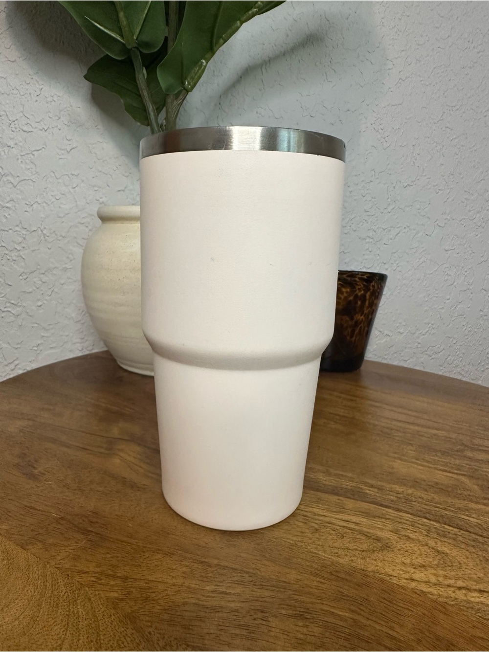 Stanley Pink Travel Tumbler with Stainless Rim - Picture 2 of 2